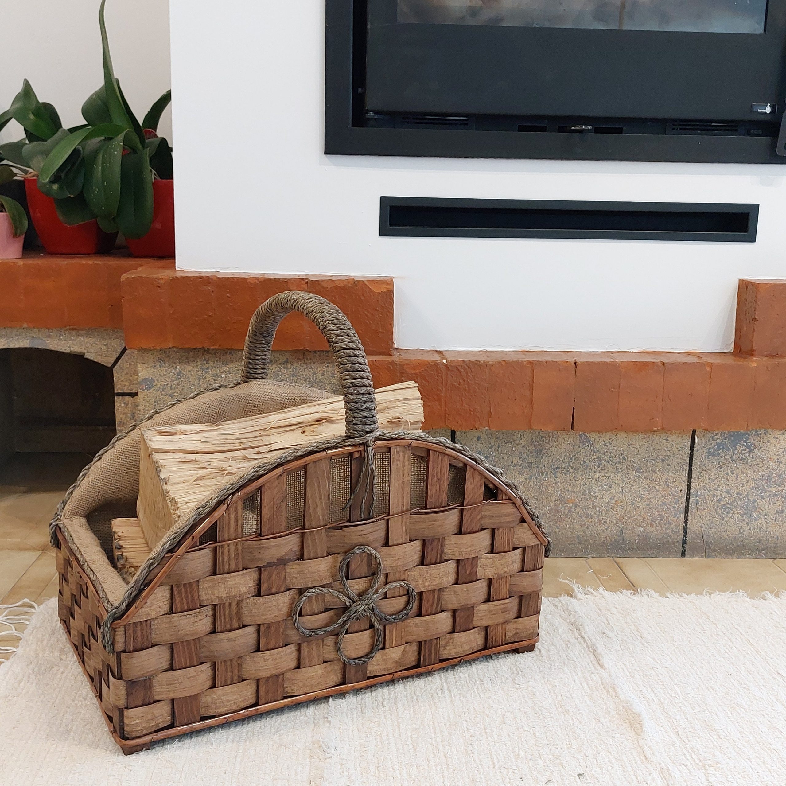Firewood Basket With Handle PadaWorks