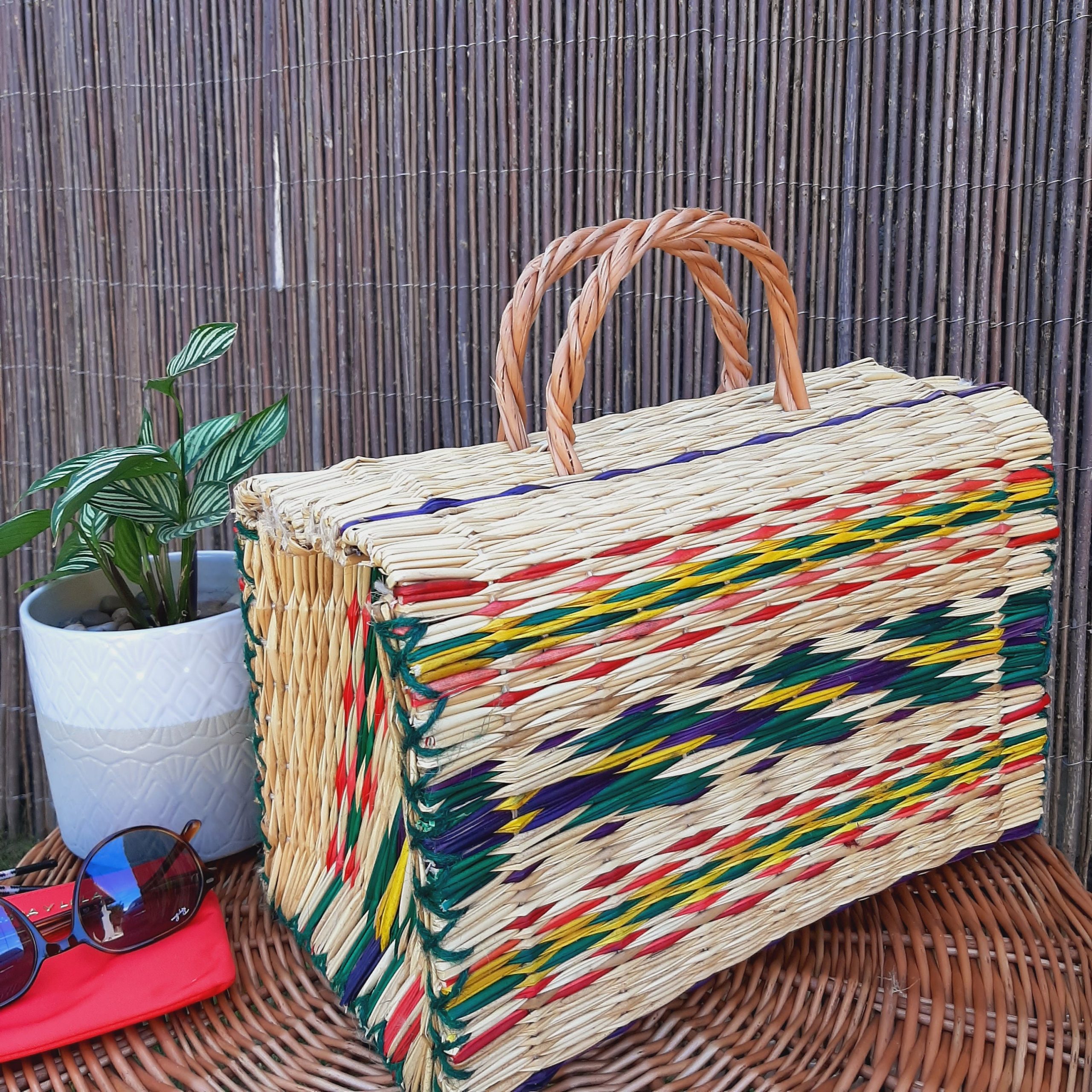 Straw Reed Basket Bag - PadaWorks
