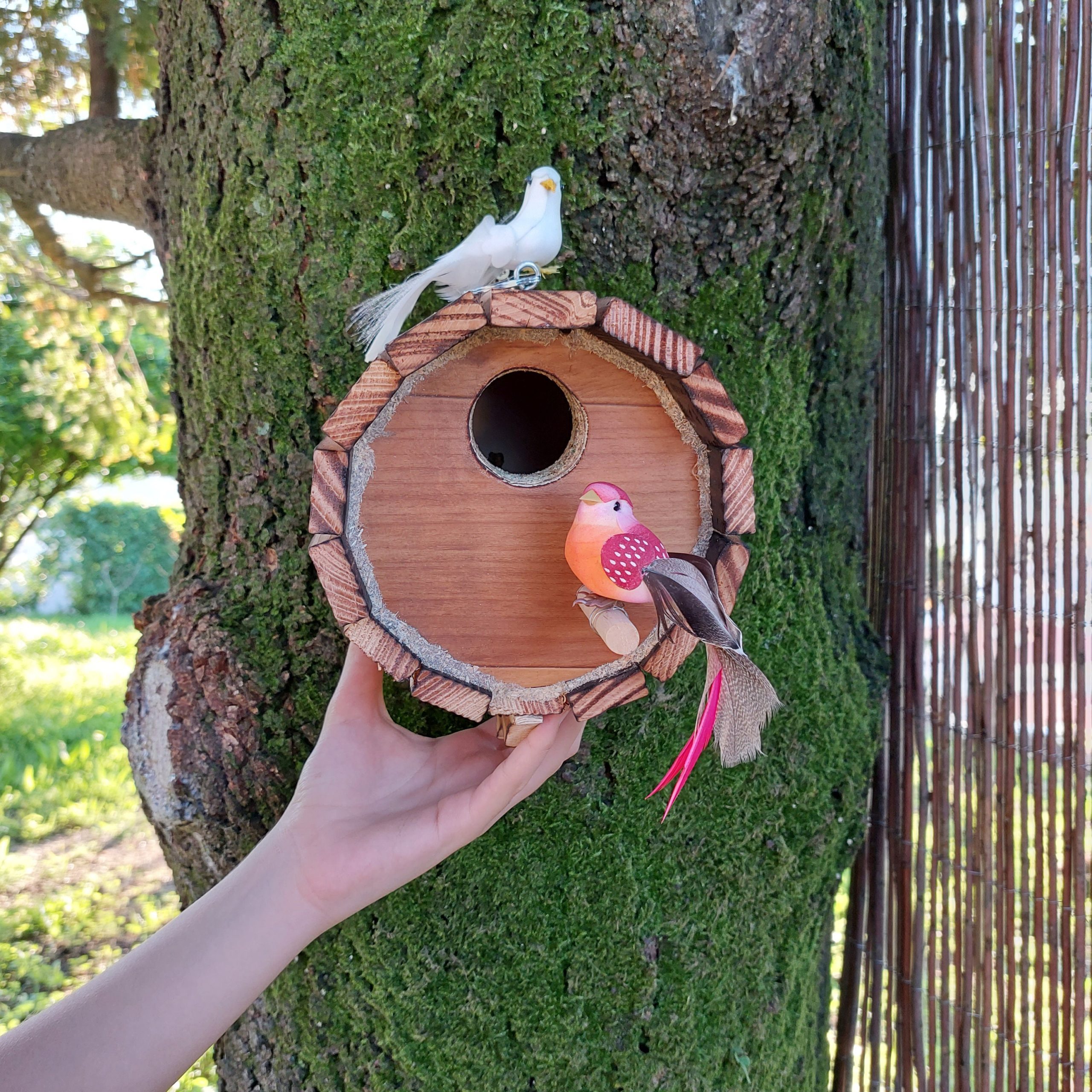 Wooden Bird Nest Small Cask PadaWorks