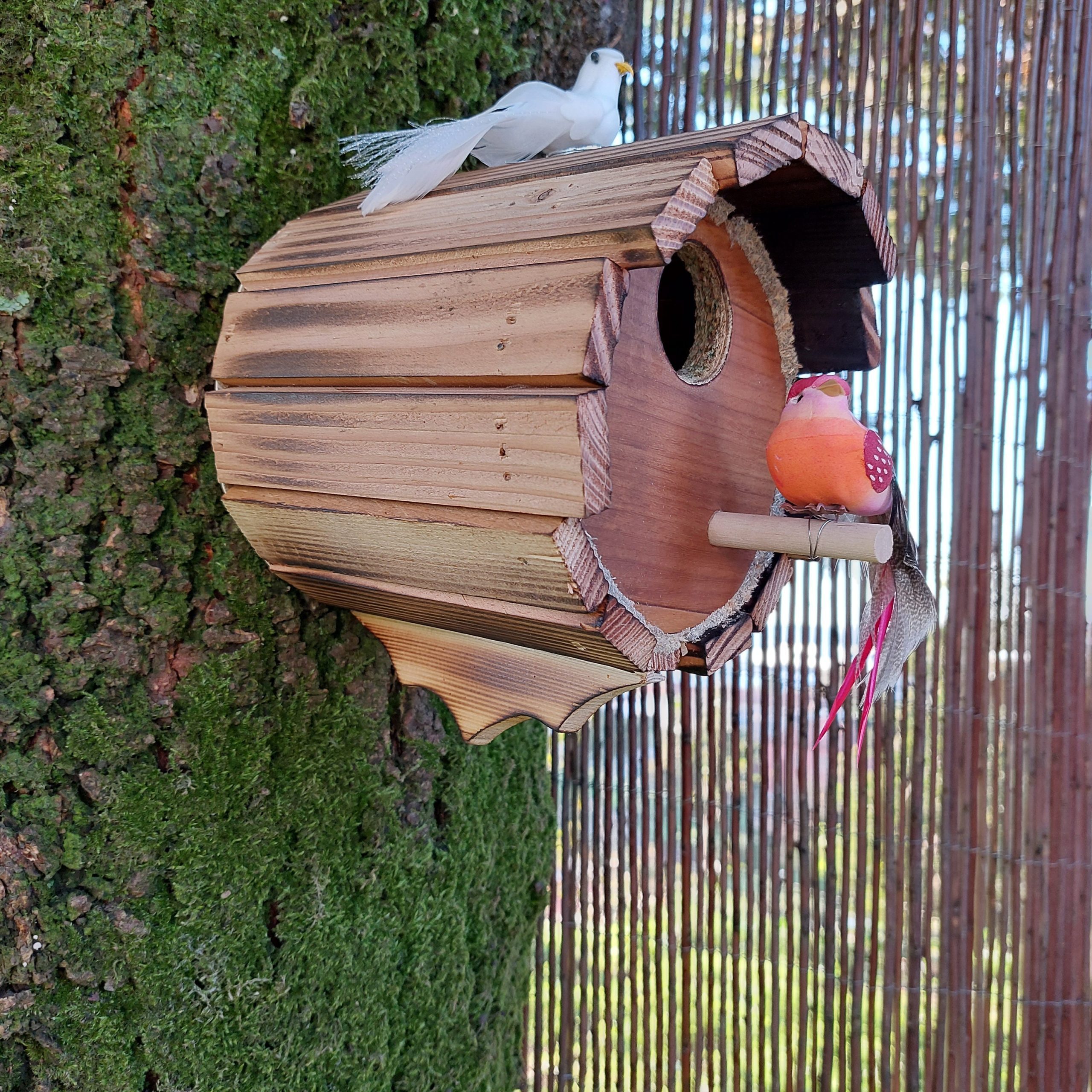 Wooden Bird Nest Small Cask PadaWorks