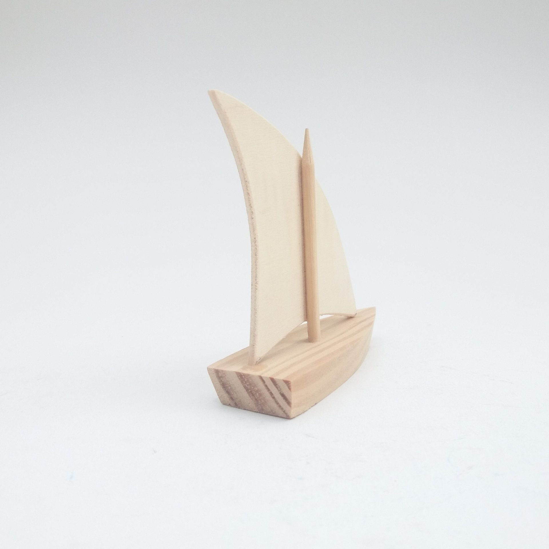 Wooden Miniature Boat to Paint - PadaWorks