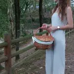Wicker Picnic Basket - Oval Cream - Medium