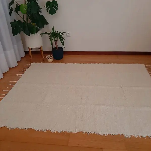 Large Cream Rug - 150x200cm - Soft Rug