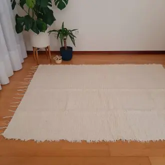 large cream soft rug