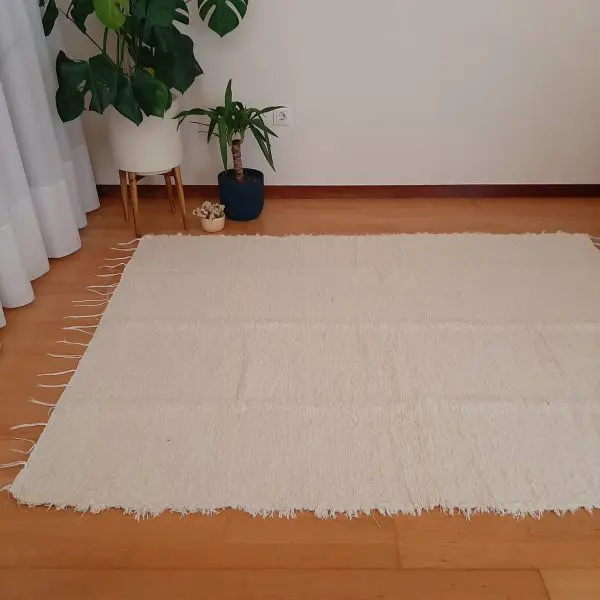 large cream soft rug