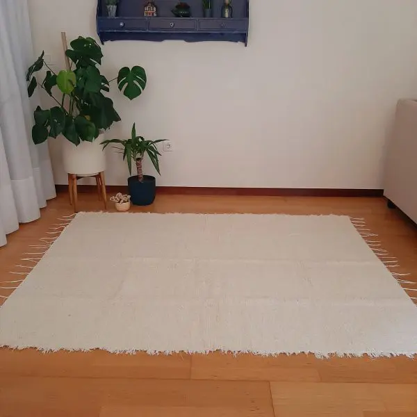 Large Cream Rug - 150x200cm - Soft Rug