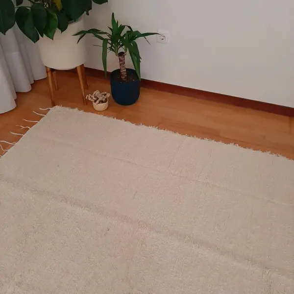 Large Cream Rug - 150x200cm - Soft Rug