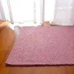 Small Light Pink Rug- 60x110cm - Ring Line Rug