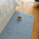 Medium Baby Blue Rug - 70x140cm - Ring Line Rug