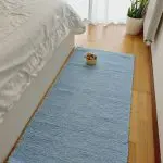 Medium Baby Blue Rug - 70x140cm - Ring Line Rug