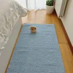 Medium Baby Blue Rug - 70x140cm - Ring Line Rug