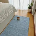 Medium Baby Blue Rug - 70x140cm - Ring Line Rug