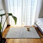 Small Light Grey Rug - 60x110cm - Ring Line Rug