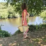 Straw Bag with Rope Handles