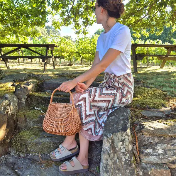 Wicker Basket Bag