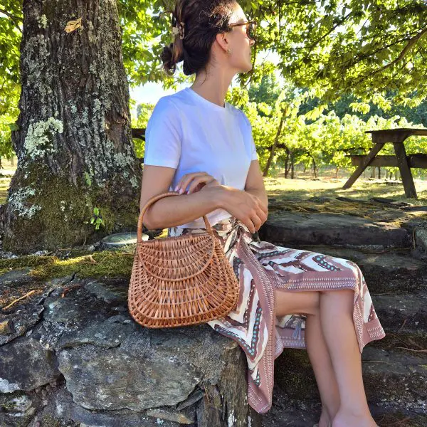 Wicker Basket Bag