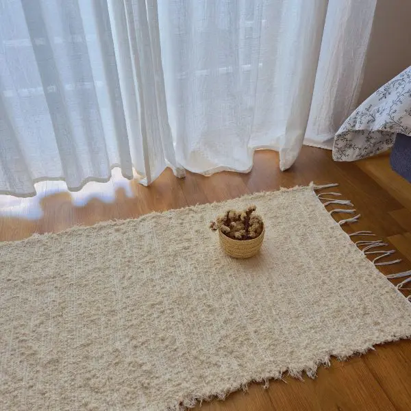 Small Cream Rug - 50x100cm - Soft Rug
