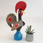 Extra Large Multicolor Portuguese Rooster - 40cm