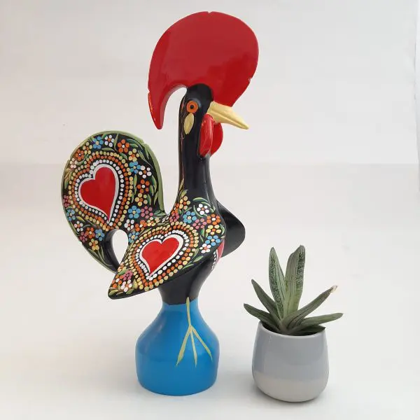 Extra Large Multicolor Portuguese Rooster - 40cm