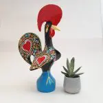 Extra Large Multicolor Portuguese Rooster - 40cm