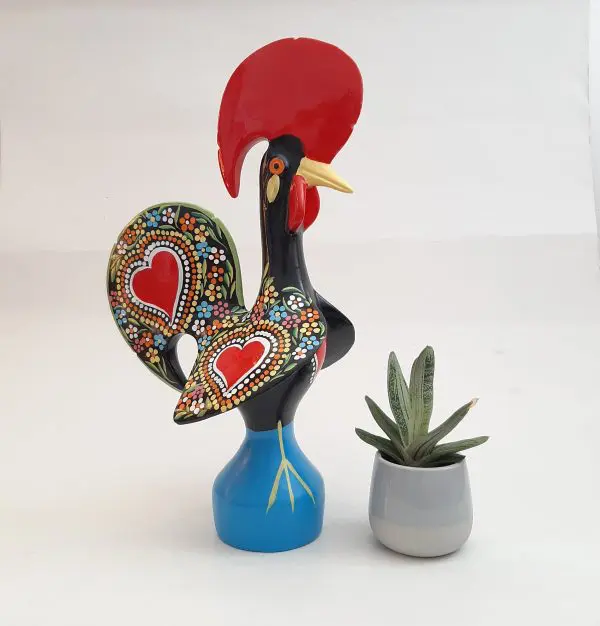 Extra Large Multicolor Portuguese Rooster - 40cm