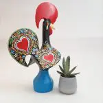 Extra Large Multicolor Portuguese Rooster - 40cm