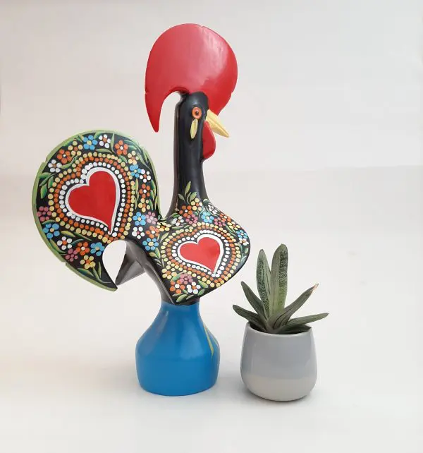 Extra Large Multicolor Portuguese Rooster - 40cm