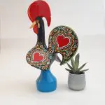 Extra Large Multicolor Portuguese Rooster - 40cm