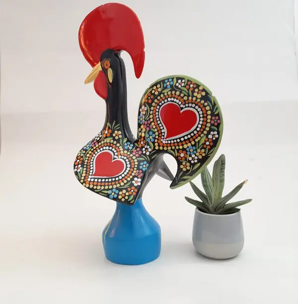 Extra Large Multicolor Portuguese Rooster - 40cm