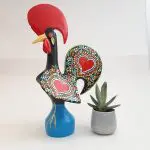 Extra Large Multicolor Portuguese Rooster - 40cm