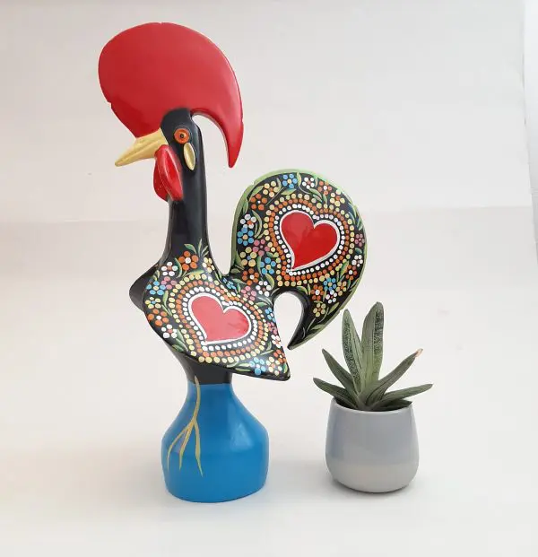 Extra Large Multicolor Portuguese Rooster - 40cm
