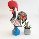 Extra Large Multicolor Portuguese Rooster - 40cm