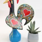 Extra Large Multicolor Portuguese Rooster - 40cm