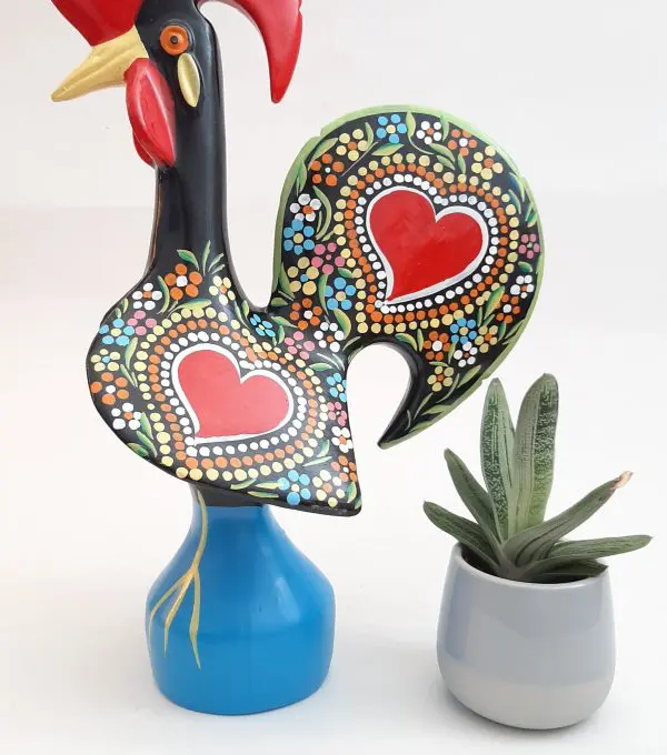 Extra Large Multicolor Portuguese Rooster - 40cm