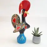 Extra Large Multicolor Portuguese Rooster - 40cm