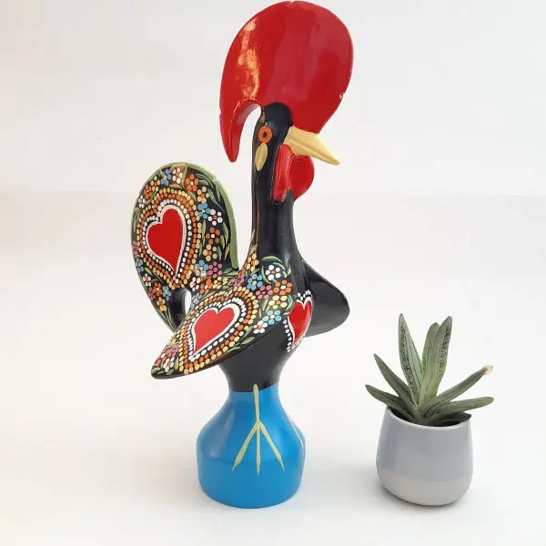 Extra Large Multicolor Portuguese Rooster - 40cm
