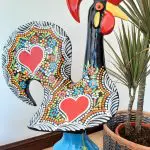 Super Extra Large Multicolor Portuguese Rooster - 50cm