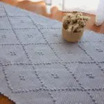 Small Pastel Blue Rug - 50x100cm - Knotted Rug