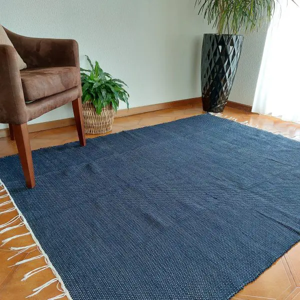 Large Blue Rug - 150x200cm - Traditional Rug