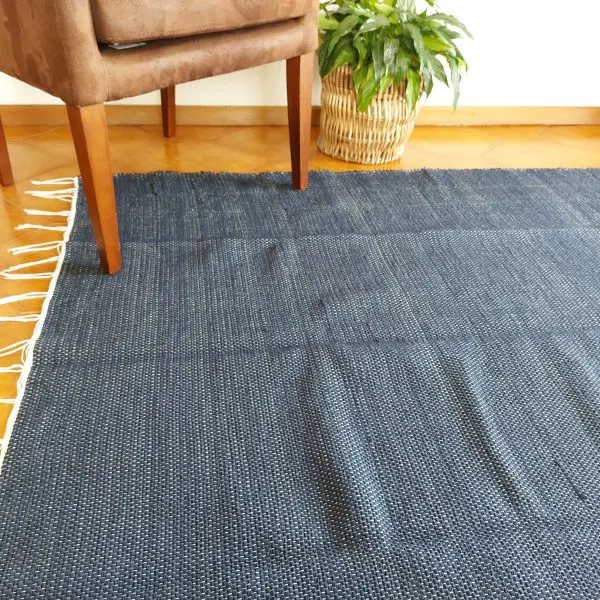 Large Blue Rug - 150x200cm - Traditional Rug