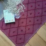 Small Red Wine Rug - 50x100cm - Knotted Rug
