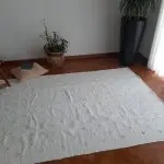 Large White Rug - 150x200cm - Knotted Rug