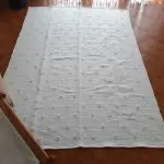 Large White Rug - 150x200cm - Knotted Rug