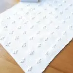 Small White Rug - Knotted Rug