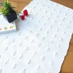 Small White Rug - Knotted Rug