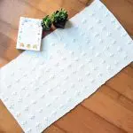 Small White Rug - Knotted Rug