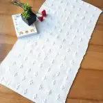 Small White Rug - Knotted Rug