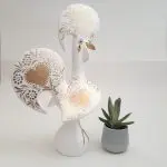 Extra Large White and Gold Portuguese Rooster - 40cm