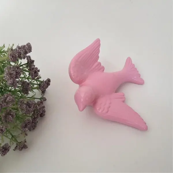 Hand Painted Baby Pink Swallow