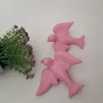 Hand Painted Baby Pink Swallow
